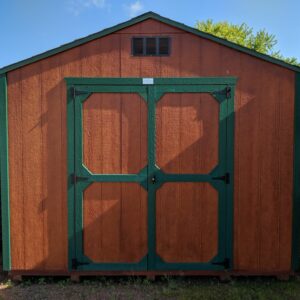 Honey Gold - Urethane A-frame ranch style Gable Shed