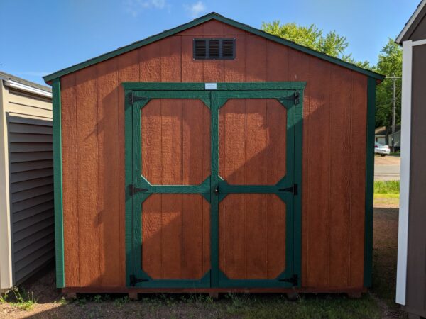 Honey Gold - Urethane A-frame ranch style Gable Shed