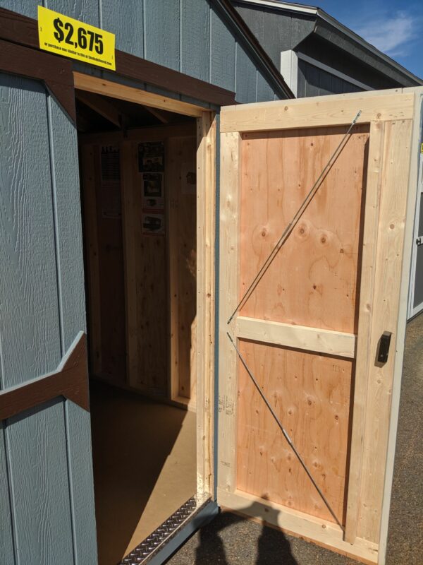 10x14 Portable Utility Gable Storage Building door