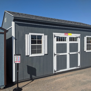 12x20 Quaker Style Storage Shed outside