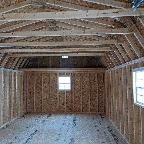 portable lofted garage wisconsin shed company