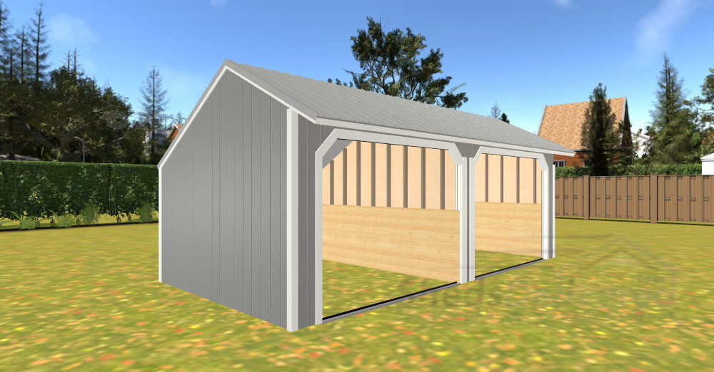 portable lofted garage wisconsin shed company