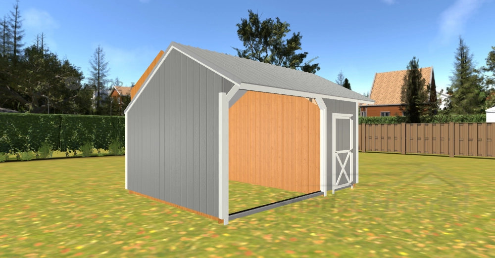 portable outdoor lofted dutch barn