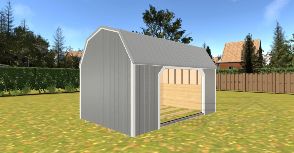 portable lofted garage wisconsin shed company